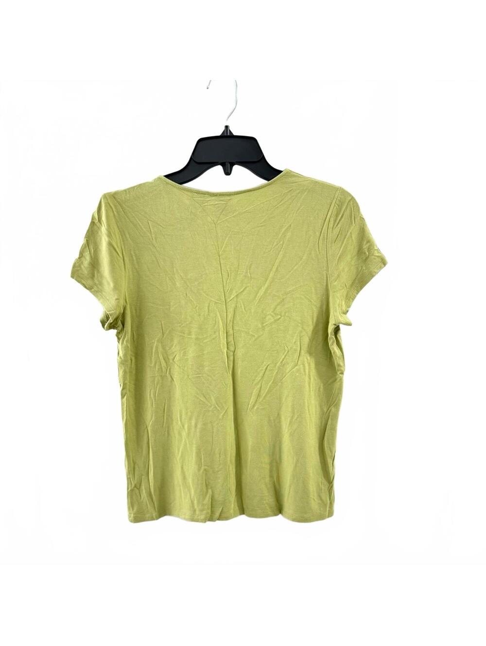 Vintage 90s Emma James Green Lace Coquette Cottage Short Sleeve Top Petite Large - Picture 2 of 3